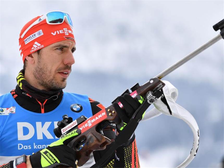Fourcade mit 13. Sieg - Peiffer wird Fünfter im Sprint Arnd Peiffer wird beim Sprint in Kontiolahti Fünfter. Foto: Martin Schutt