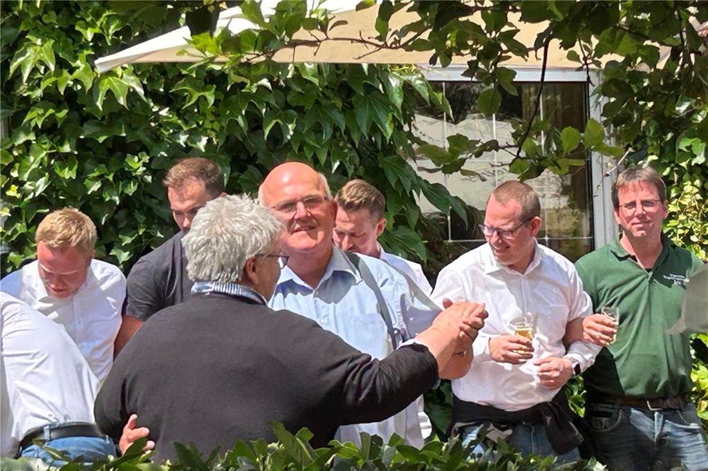 Bürgergenossenschaft Erle zeigt sich zuversichtlich Arno Brömmel beim Frühschoppen am Sonntag (9. Juni) zum 125-jährigen Bestehen der Gaststätte Brömmel-Wilms.