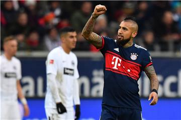 Arturo Vidal erzielte den1:0-Siegtreffer für den FC Bayern München gegen Eintracht Frankfurt.