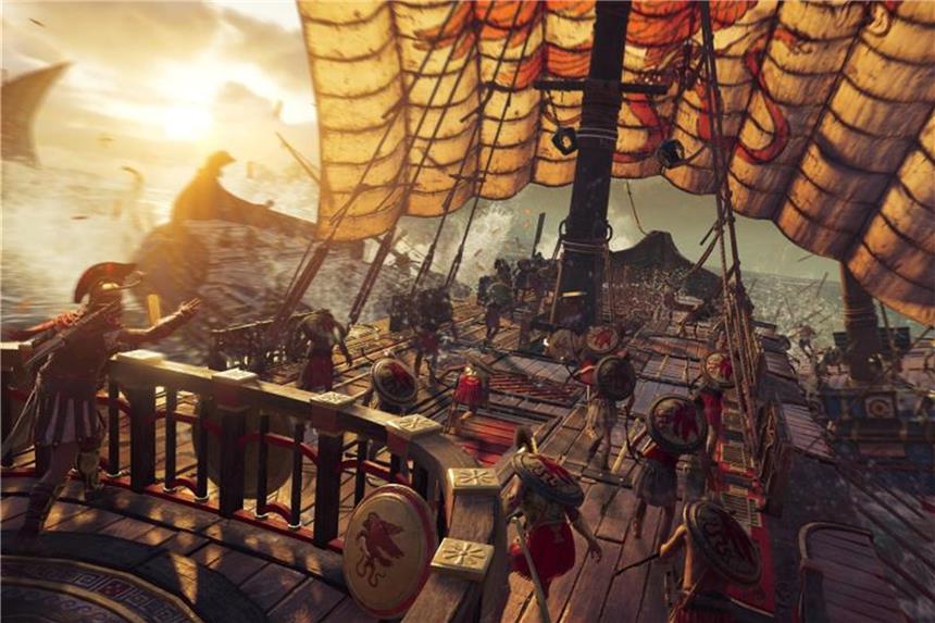 Zehn spannende Spiele von der Videospielemesse E3 „Assassin's Creed Odyssey“ spielt im antiken Griechenland und bietet auch wieder Seeschlachten als Spielelement. Foto: Ubisoft/dpa-tmn