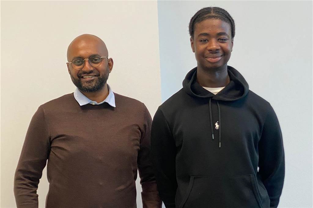 Neuer Defensivspieler für Blau-Weiß Alstedde Athavan Varathan und Ibrahim Diara.