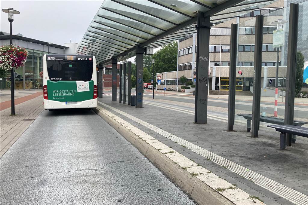 Bahnstreik: So ist die Lage in Werne - erster Zug fällt aus Auch am Busbahnhof in Werne ist nichts vom GDL-Streik zu spüren.