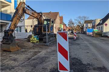 Auch an der Klosterstraße auf der Hardt haben im Herbst die Umbaumaßnahmen begonnen.