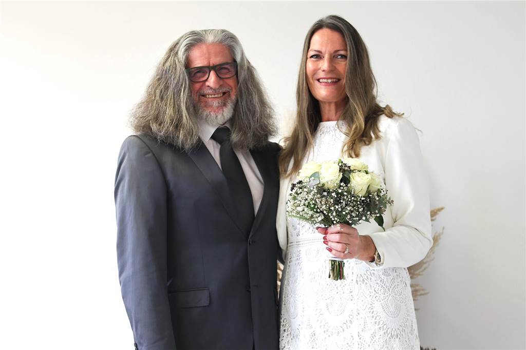 Auch Anja Weber (49) und Peter Orschel (62) heirateten.