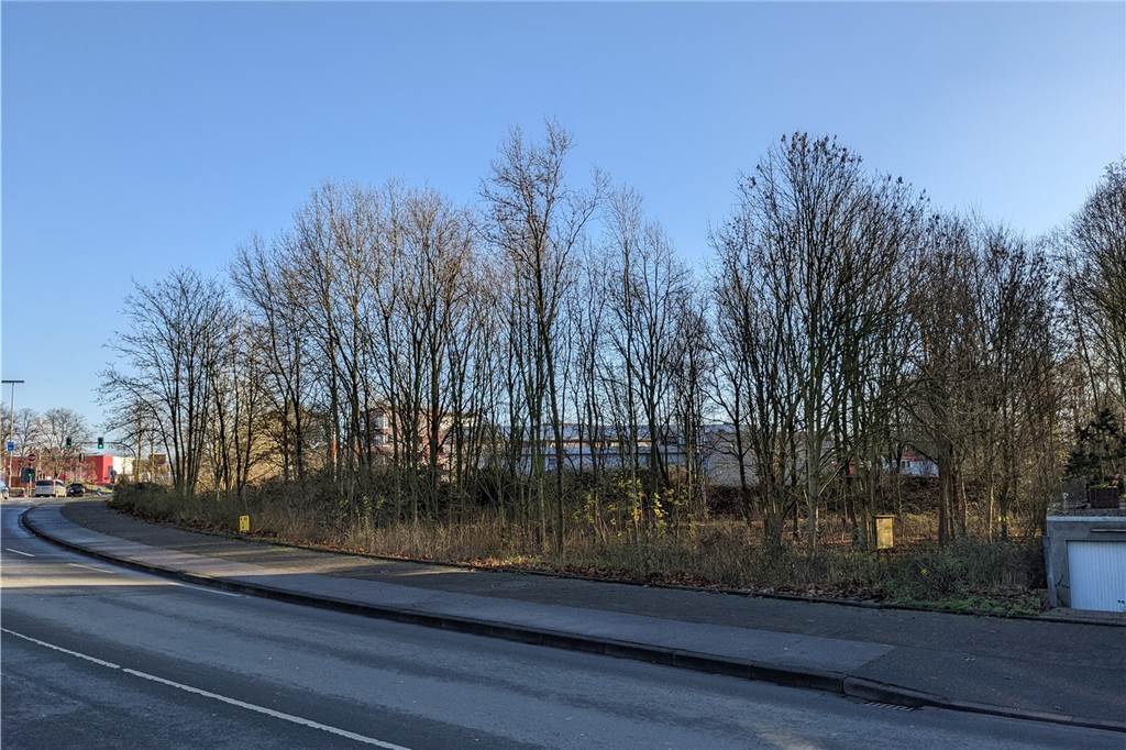 Bei einem Drei-Millionen-Umbauprojekt in Dorsten hakt es derzeit noch Auch das "Klimawäldchen" zwischen Kirchhellener Allee und Gladbecker Straße gehört zum zweiten Bauabschnitt des "Wir machen Mitte"-Projekts im Schölzbachtal.