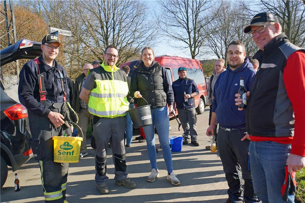 Auch der Bürgerschützenverein Herbern machte mit etlichen Mitgliedern mit.