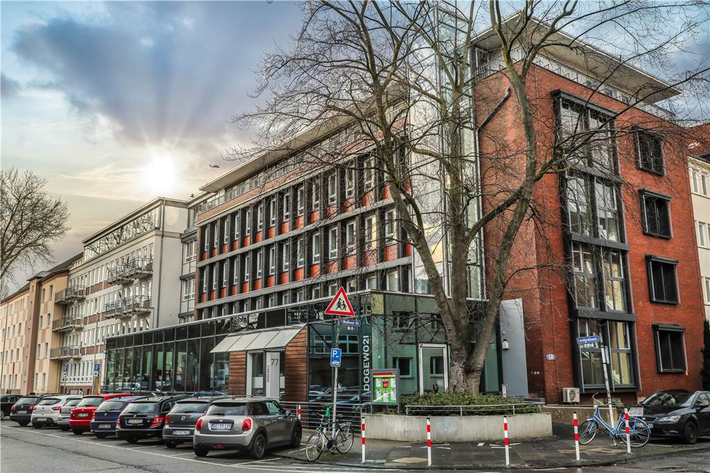 Bauen sich die Stadtwerke hier ein neues Hauptquartier? Auch die Dogewo spielt in den Überlegungen von DSW21 eine Rolle und könnte im Falle eines Neubaus ihren Standort an der Landgrafenstraße verlassen.