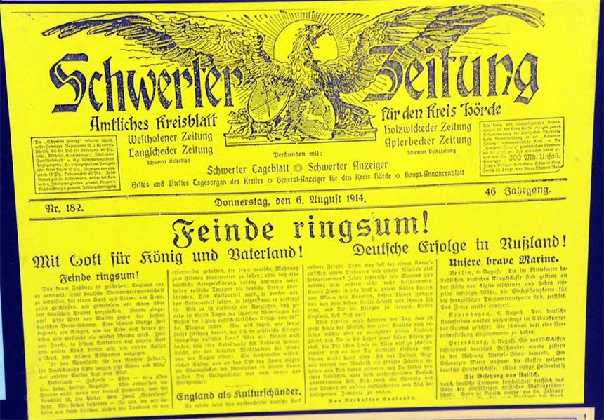 Historische Zeitungen aus Schwerte bald digital Auch die historischen Zeitungsausgaben, die zu Zeiten des Ersten Weltkriegs erschienen, gehen bald online.