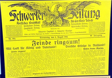 Auch die historischen Zeitungsausgaben, die zu Zeiten des Ersten Weltkriegs erschienen, gehen bald online.