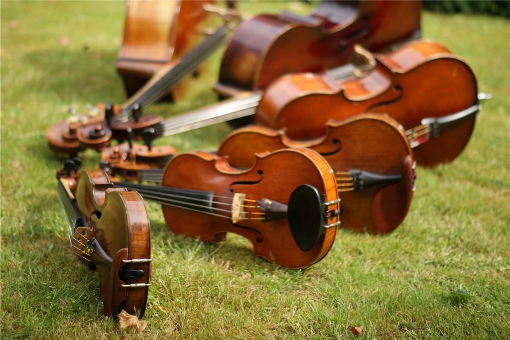 Die wohl musikalischste Familie in Dortmund: die Bioscas geben ihr erstes Konzert Auch die Instrumente wachsen mit. In Viertelstufen. Auftragen, wie damals Kleidung älterer Geschwister, muss sie heutzutage niemand mehr. Man kann Geigen auch mieten, bis das Kind die nächst größere Geige benötigt.