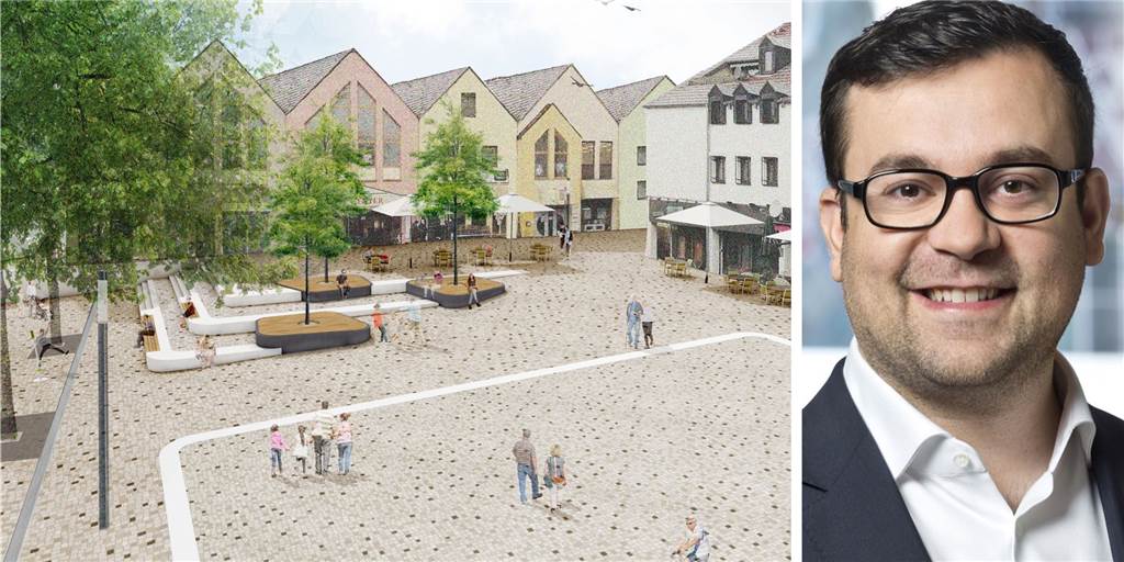Axourgos: „Die Emotionalität beim Thema Marktbäume hat uns überrascht“ Auch die Umgestaltung des Marktplatzes war ein Thema im Interview mit Dimitrios Axourgos.