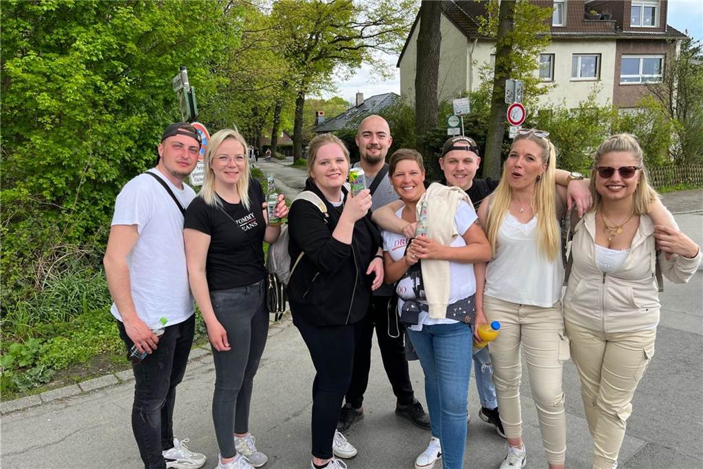 Auch diese Gruppe feierte in Lünen den 1. Mai.