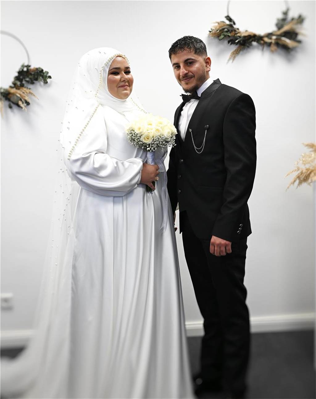 Eine Liebe über 500 Kilometer: Emine und Hamza haben in Marl geheiratet Ein Brautpaar.