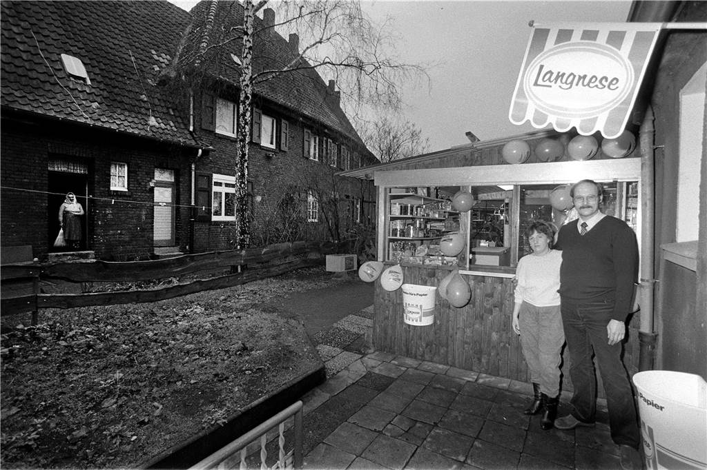 Auch einen Kiosk gab es in der Barbarasiedlung 1985.