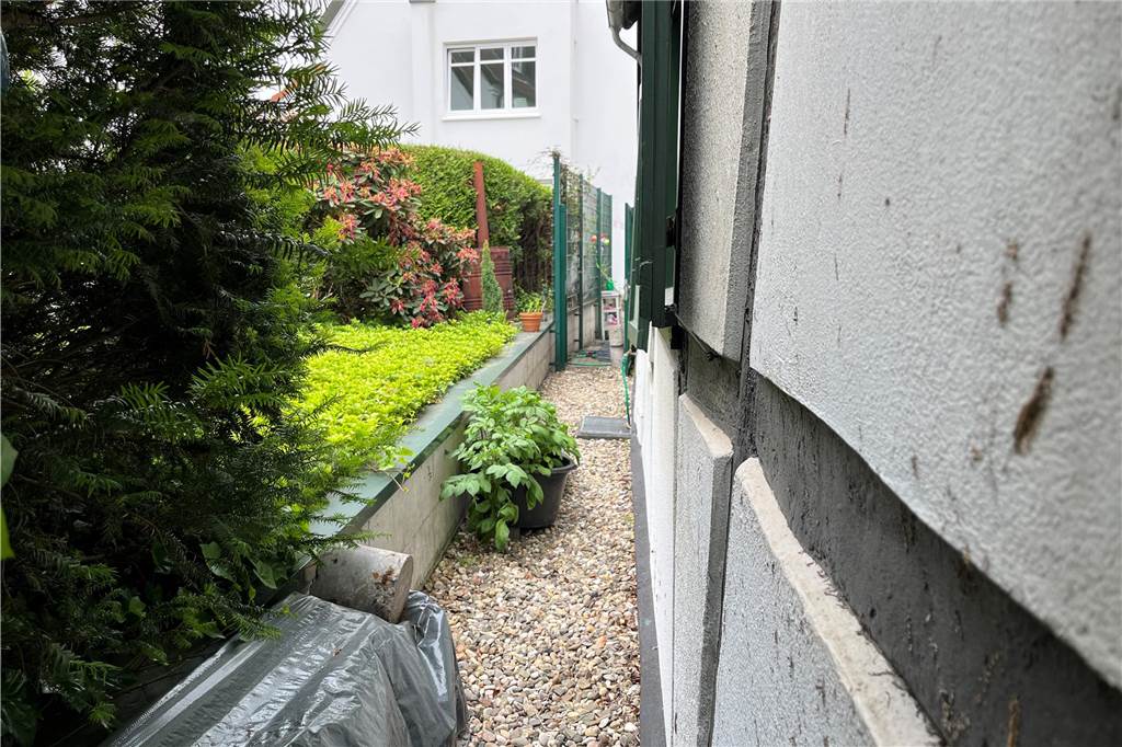 Die Rückseite des Fachwerkhauses in der Mauerstraße 93. 