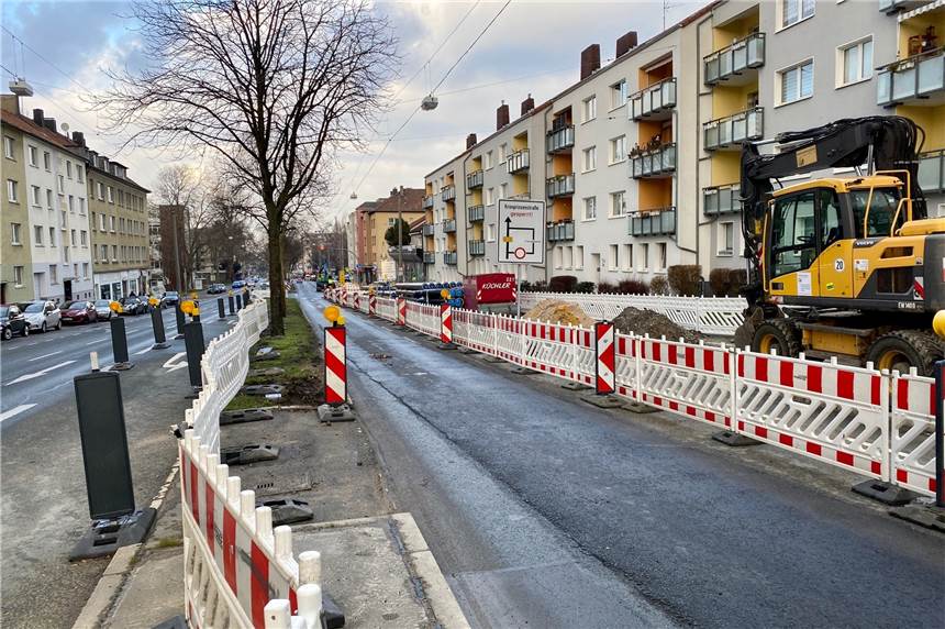 Großbaustellen in der Innenstadt starten - ab Donnerstag gibt es Sperrungen Auch im Bereich Heiliger Weg/Kronprinzenstraße wird weiter gebaut.