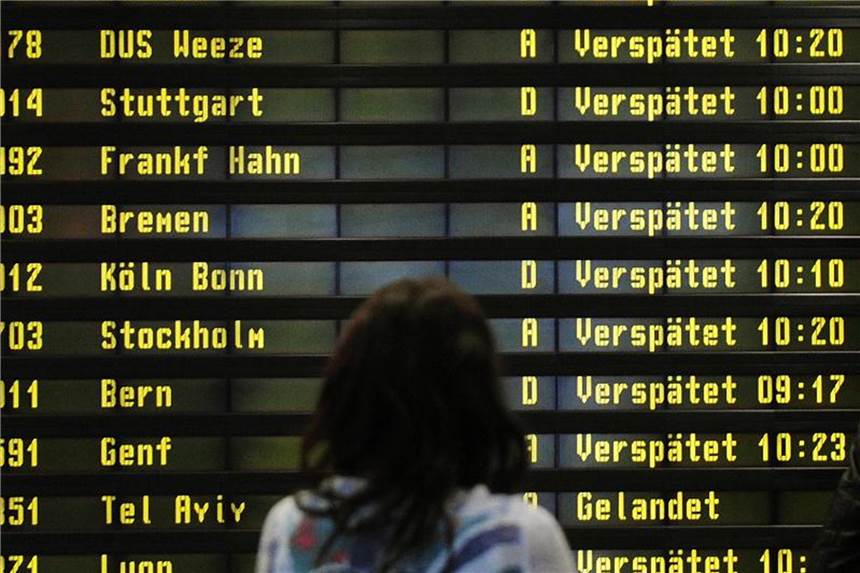 Flugverspätungen und Ausfälle dauern bis Herbst Auch im Herbst müssen Verbraucher mit Flugverspätungen rechnen. Foto: Hannibal Hanschke