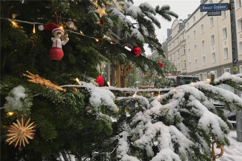Weiterer Schneefall „in Richtung Donnerstag“ wahrscheinlicher Schnee am Neuen Graben im Dortmunder Kreuzviertel