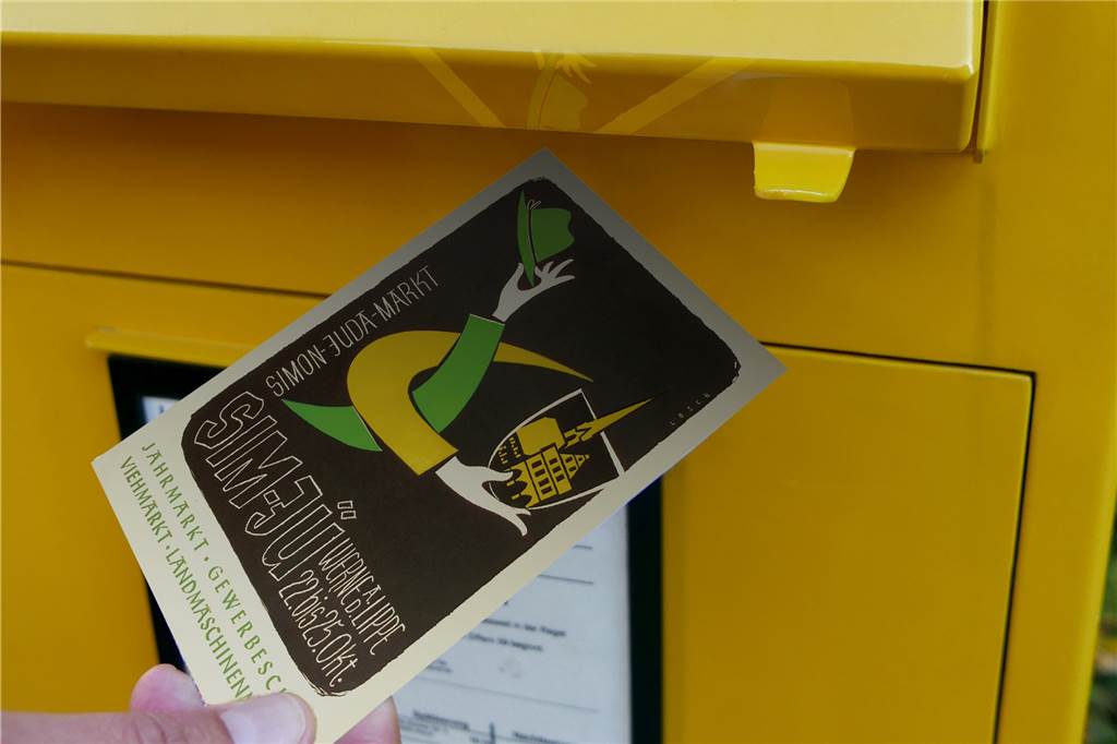 Sim-Jü 2022: Das Programm und die wichtigsten Infos im Überblick Auch mit der Sim-Jü-Postkarte kann man an Gewinnspielen teilnehmen.