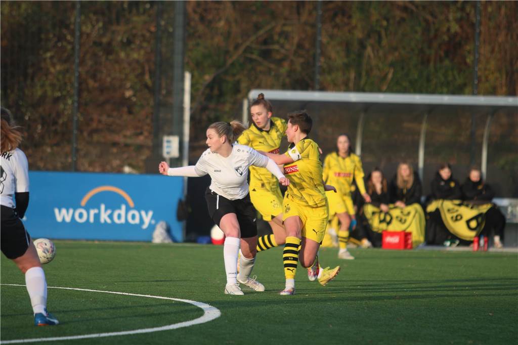 Auch wenn der PSV Bork am Ende deutlich bei Borussia Dortmund II unterlag, zeigte die Elf eine starke Leistung.