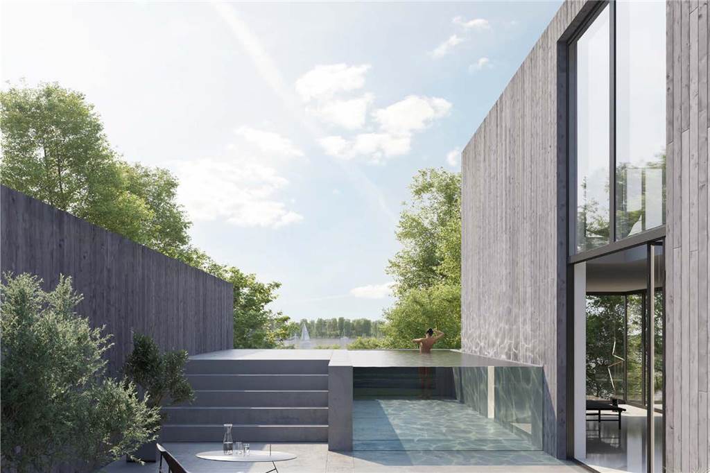 Neuer Anlauf für Seestern: Investoren halten auch Sozialwohnungen für denkbar Blick über eine Terrasse auf den See