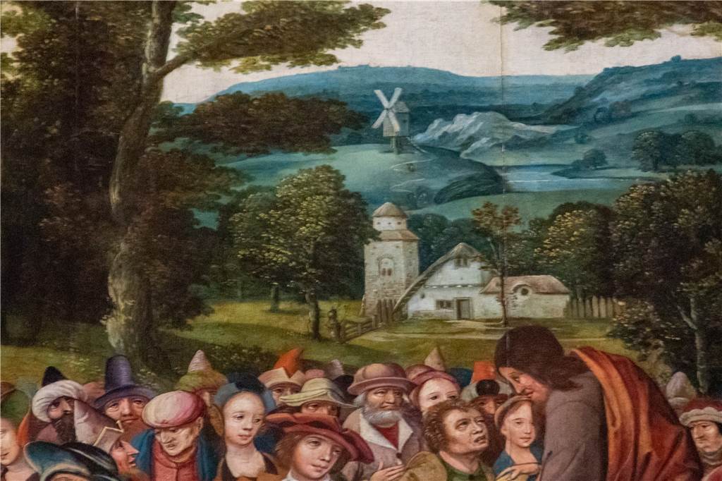 Versteckte Botschaft und ein Loch: Geheimnisse der Vredener Pfarrkirche Auf dem Hochaltar ist eine Mühle zu sehen, die dort nicht hingehört.