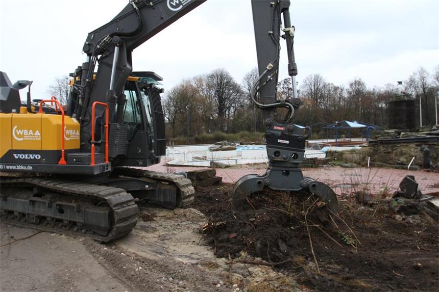 Abrissarbeiten am Solebad in Werne gehen voran Auf dem Solebad-Gelände haben die Abrissarbeiten begonnen.