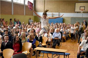Auf dem Sprung in einen neuen Lebensabschnitt: Stimmungsvoll war die Entlassfeier Sekundarschule. 