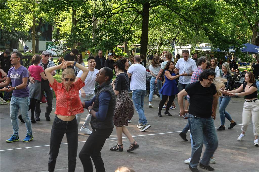 Auf dem Westparkfest wurde viel getanzt.