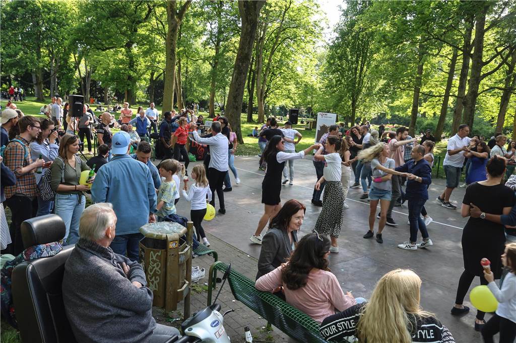 Auf dem Westparkfest wurde viel getanzt.