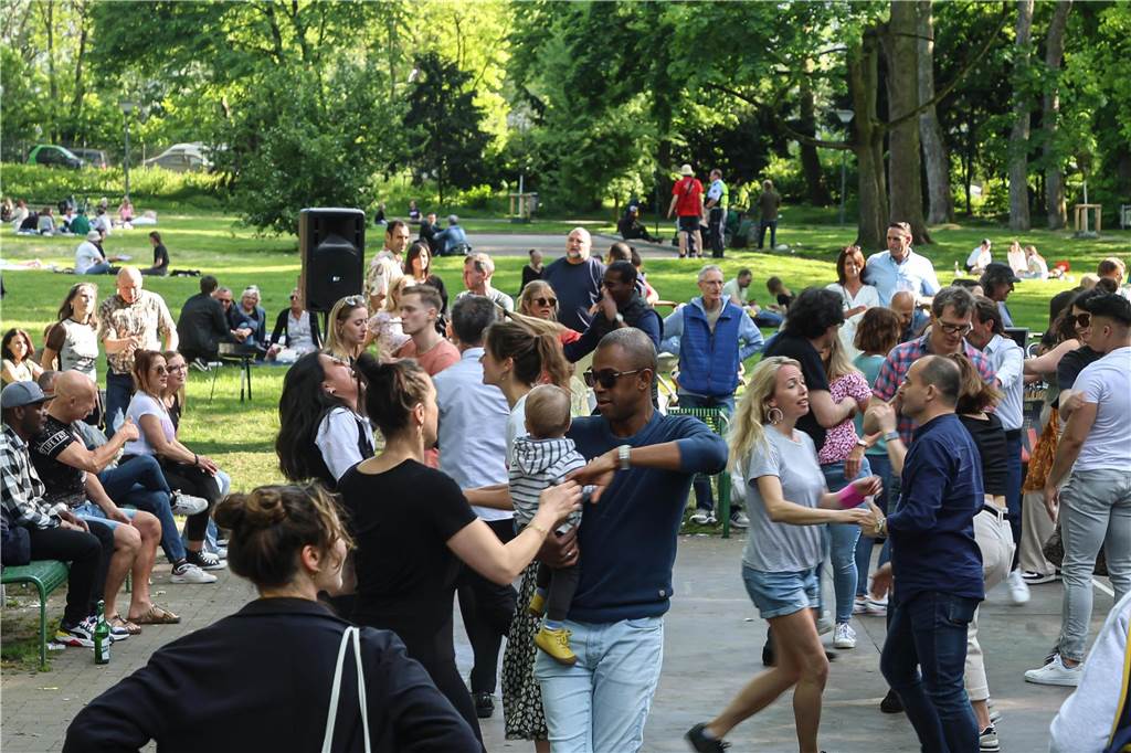 Auf dem Westparkfest wurde viel getanzt.