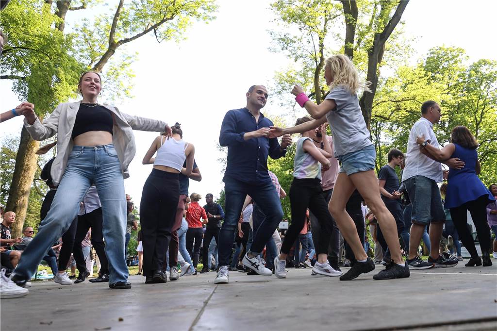 Auf dem Westparkfest wurde viel getanzt.