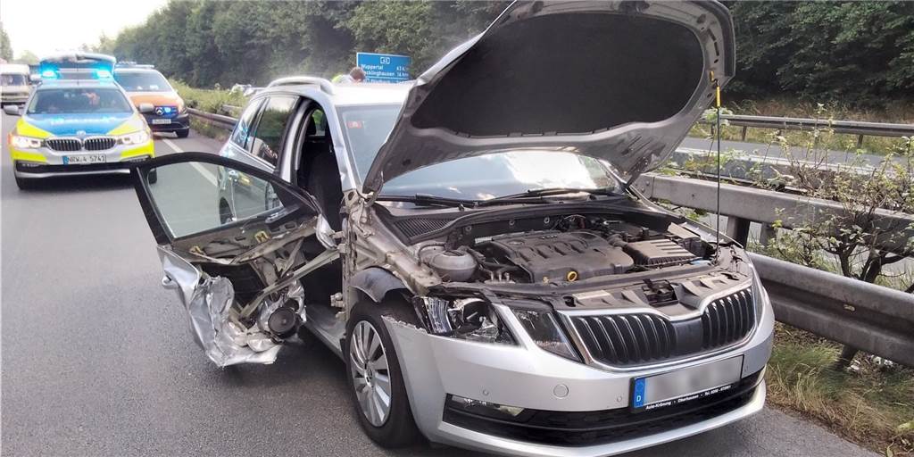 Auf der A43 kam es zu einem Auffahrunfall.