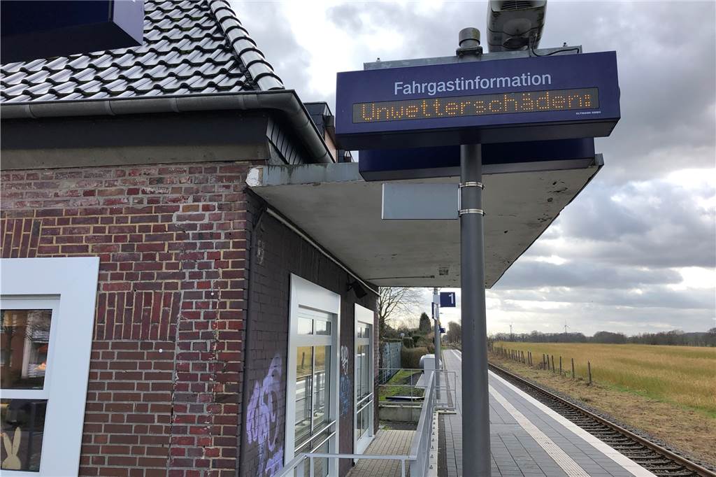 Auf der Bahnlinie Dortmund - Enschede kommt es zu Einschränkungen.