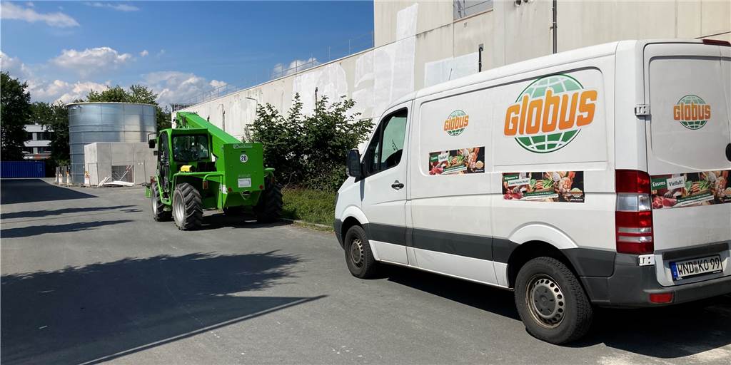 Globus-Neubau in Castrop-Rauxel: Wofür braucht der Supermarkt ein Silo? Auf der Globus-Baustelle an der Siemensstraße gibt es einen Neubau, der überrascht.