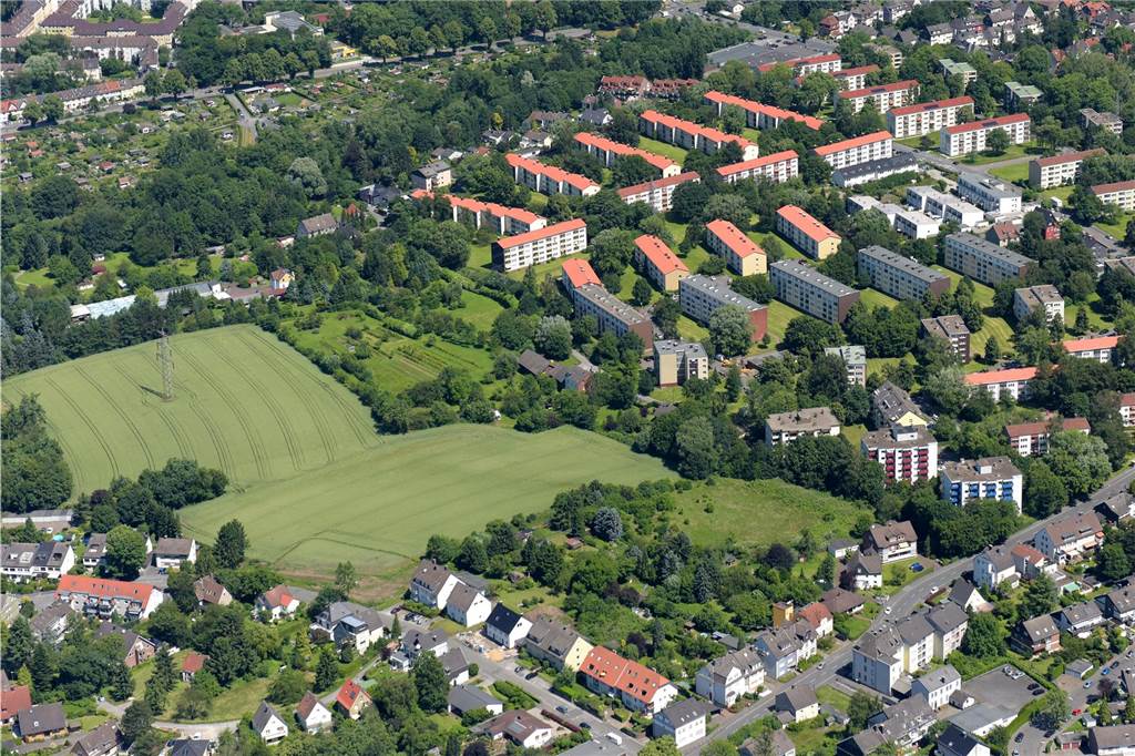 Im Neubaugebiet „Auf dem Wüstenhof“ entstehen 65 neue Wohnungen Benninghofen