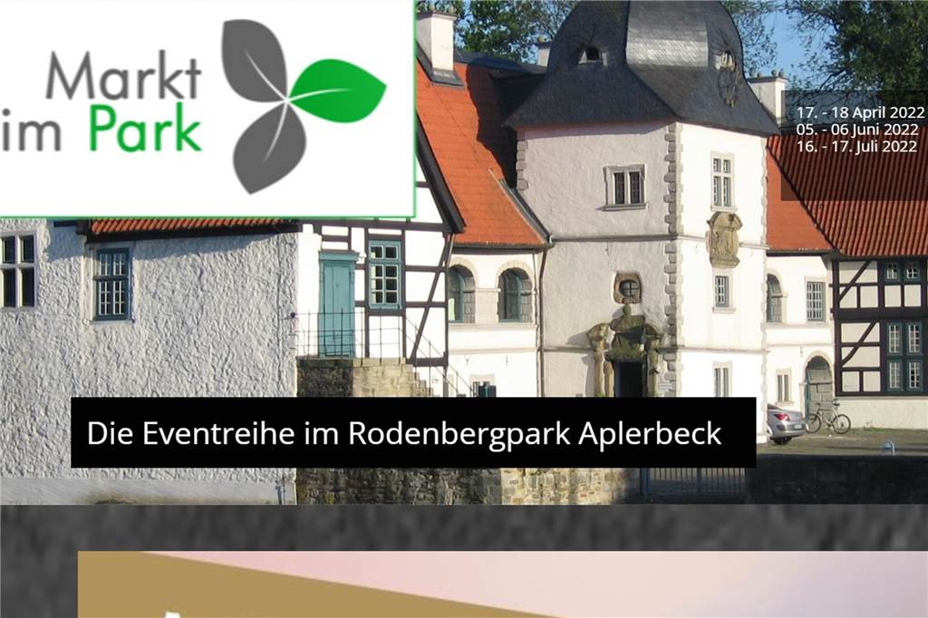 Aus für Markt im Park: Der Veranstalter zieht die Reißleine Markt im Park in Aplerbeck 2023