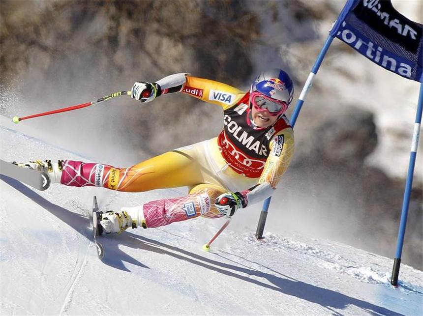 Befreiung für Höfl-Riesch: «Perfektes Wochenende» Auf der Piste zeigt Vonn ihre ganze Klasse. Foto: Andrea Solero