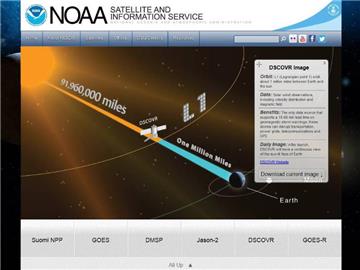 Auf der Webseite der National Oceanic and Atmospheric Administration (NOAA) gibt es viele wissenswerte Informationen und spektakuläre Bilder aus dem Weltall. Screenshot: www.noaa.gov Foto: www.noaa.gov