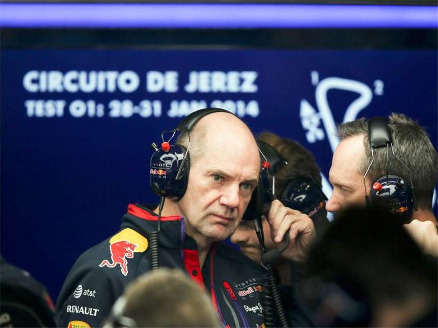 Silberpfeil zuverlässig - Red Bull bricht wieder ab Auf Design-Genie Adrian Newey wartet bei Red Bull viel Arbeit. Foto: Jens Büttner