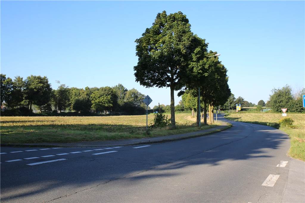 Auf diesem Feld an der Münsterstraße/Im Pinntal sollen eine Sporthalle mit Parkplätzen sowie der neue Recyclinghof Platz finden.