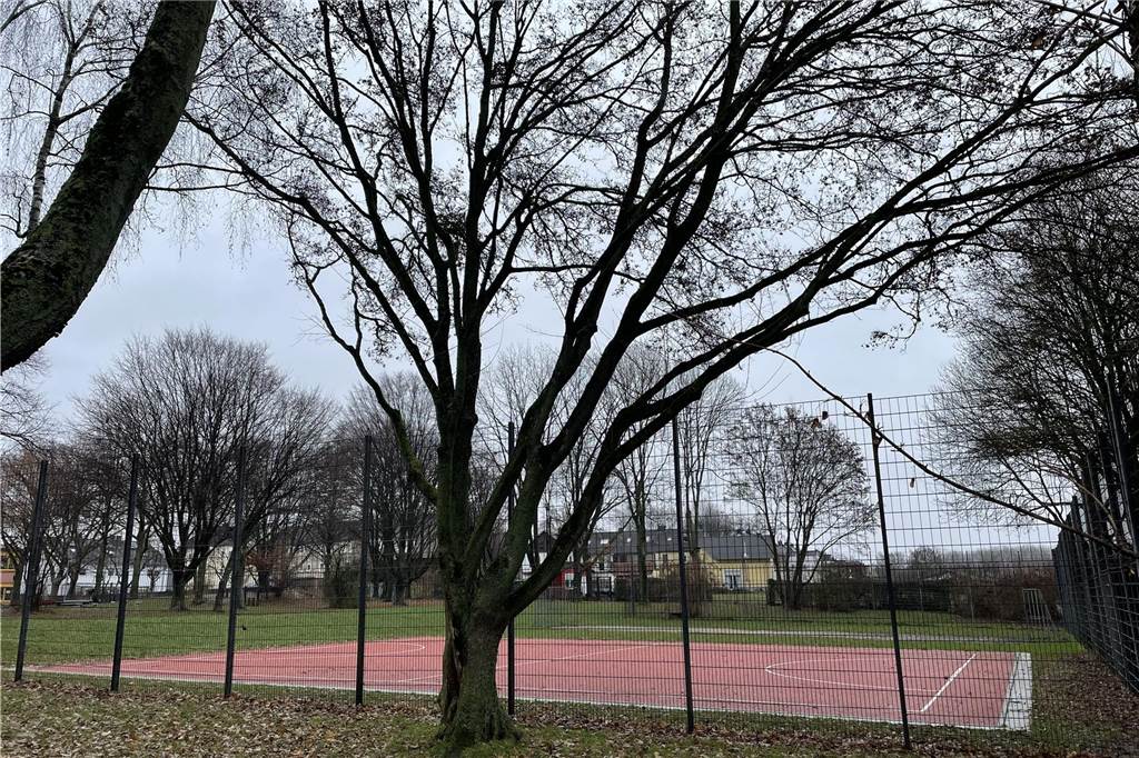 Frust an der Hangeney-Grundschule: Stadt kassiert Fußballtore ein Der torlose Bolzplatz der Hangeney-Grundschule in Dortmund-Kirchlinde