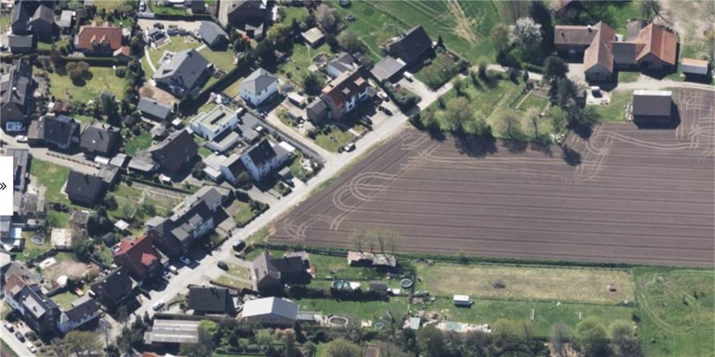 Mehrere Einfamilienhäuser auf dem Land: Zwei Pläne in Dorsten abgelehnt Siedlung von oben