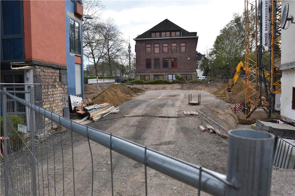 Drei Stunden vor der Entschärfung: Michael Steinhoff durfte nicht nach Hause Auf dieser Baustelle ist der Blindgänger gefunden worden.