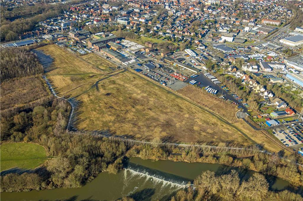 Surfpark-Planungen schreiten voran - kein neuer Kreisverkehr an Kamener Straße Auf dieser Fläche der ehemaligen Zeche Werne soll der Komplex aus Forschungseinrichtung und Freizeitbereich entstehen.