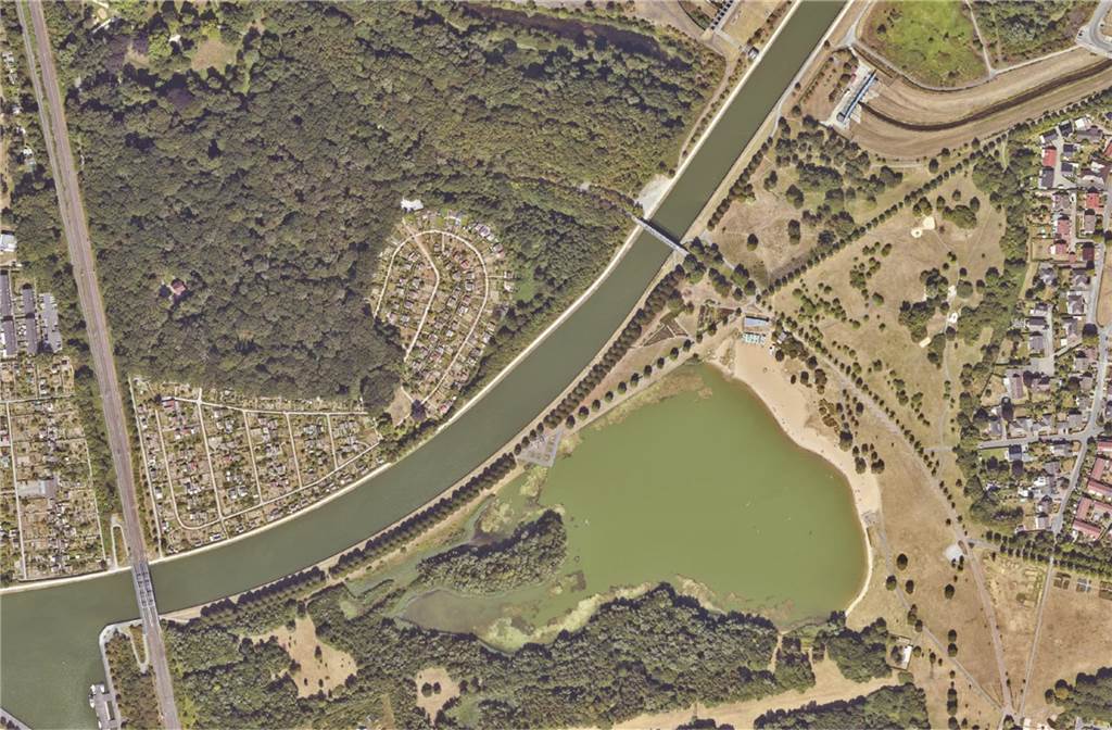 Ein aktuelles Luftbild vom Seepark. 