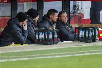 Auf Fehlersuche: Sportdirektor Michael Zorc (r.) und Lizenzspielleiter Sebastian Kehl.