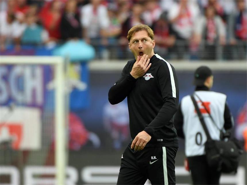 RB-Coach: "Nicht konstant um die Meisterschaft mitspielen" Auf Ralph Hasenhüttl und RB Leipzig wartet in der kommenden Saison die Champions League. Foto: Hendrik Schmidt