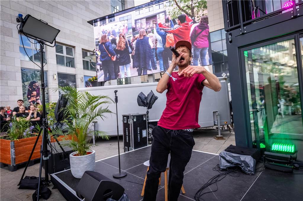 Auf vielen Bühnen in der Innenstadt gab es ab dem Nachmittag Musik.