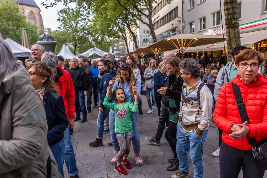 Auf vielen Bühnen in der Innenstadt gab es ab dem Nachmittag Musik.